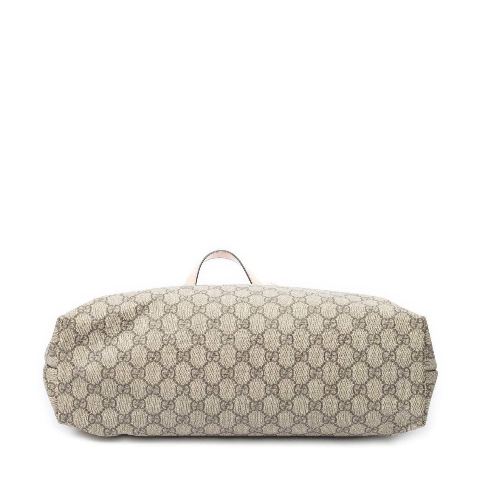 Gucci Zip Shopping Tote Beige Pink Supreme Canvas — view 6