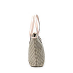 Gucci Zip Shopping Tote Beige Pink Supreme Canvas — view 4