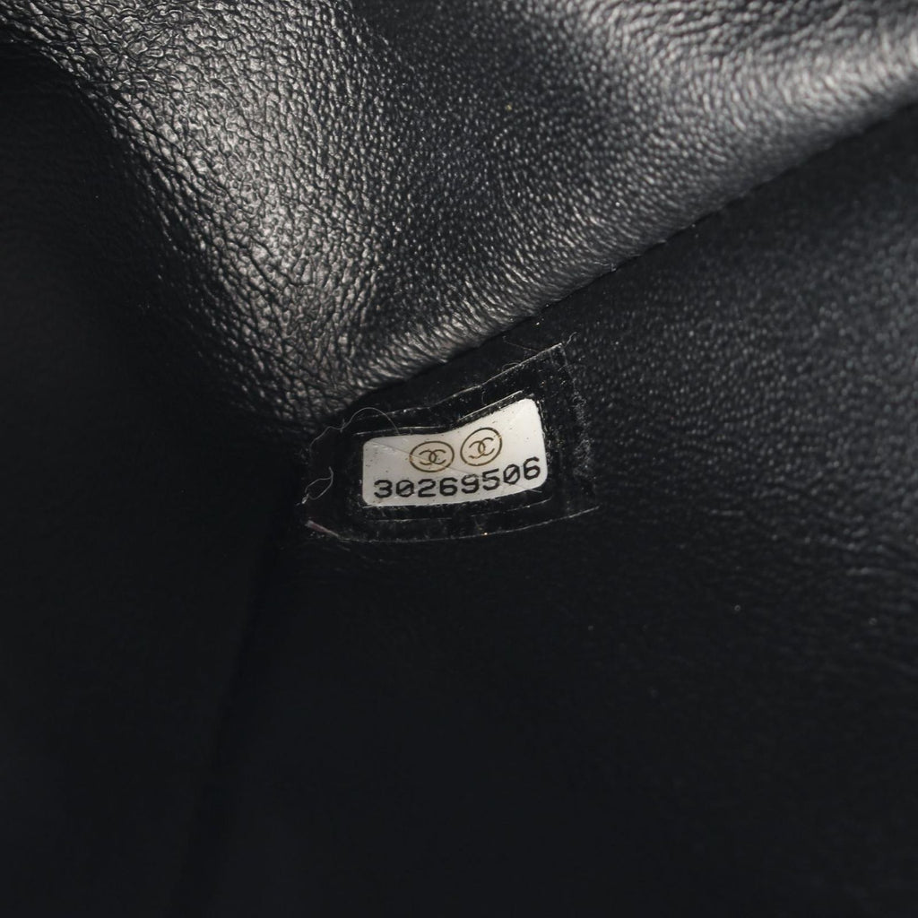 Chanel Shoulder Bag 2.55 Black Leather Mini Quilted Double Flap Chain — view 5