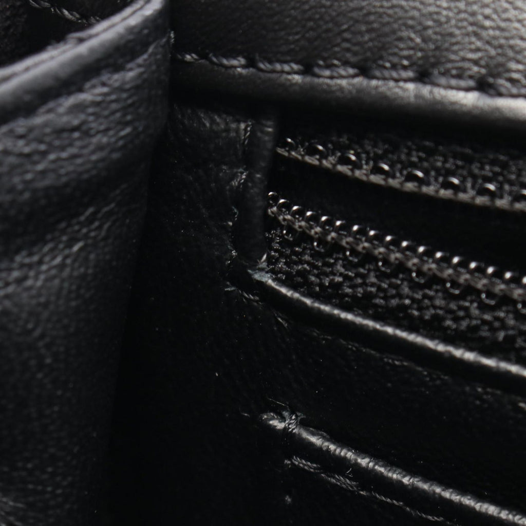 Chanel Shoulder Bag 2.55 Black Leather Mini Quilted Double Flap Chain — view 7