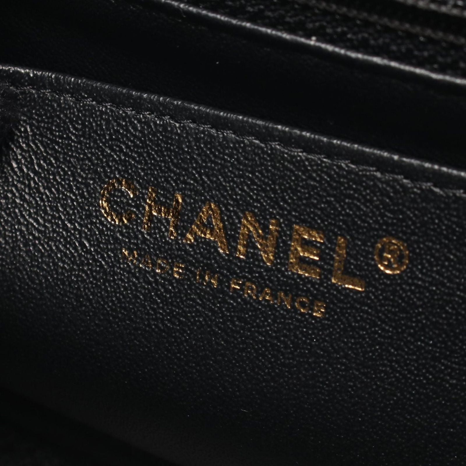 Chanel Shoulder Bag 2.55 Black Leather Mini Quilted Double Flap Chain — view 4