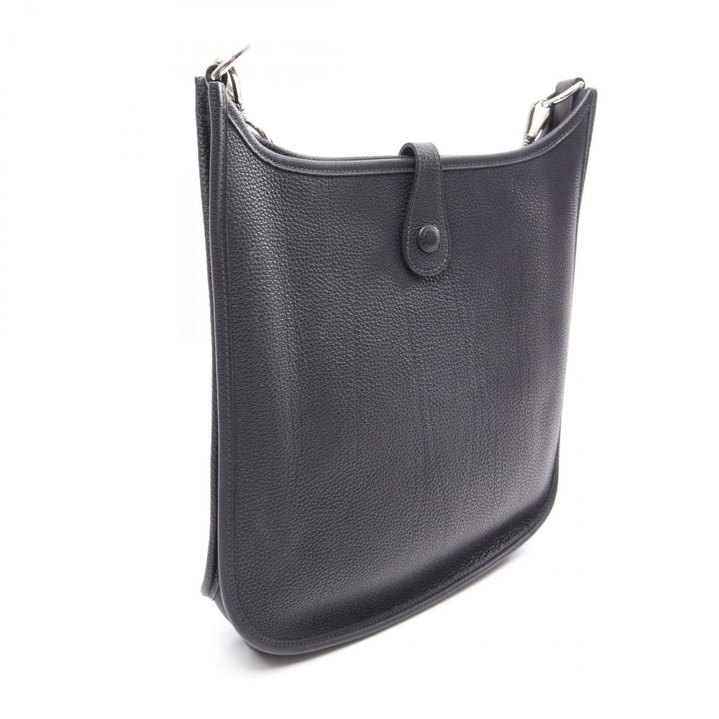 Hermes Shoulder Bag Evelyne 1 PM Blue Indigo Leather — view 2