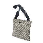 Gucci Large Square Zip Messenger Gray Navy Supreme Canvas — view 2