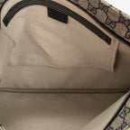 Gucci Large Square Zip Messenger Gray Navy Supreme Canvas — view 9