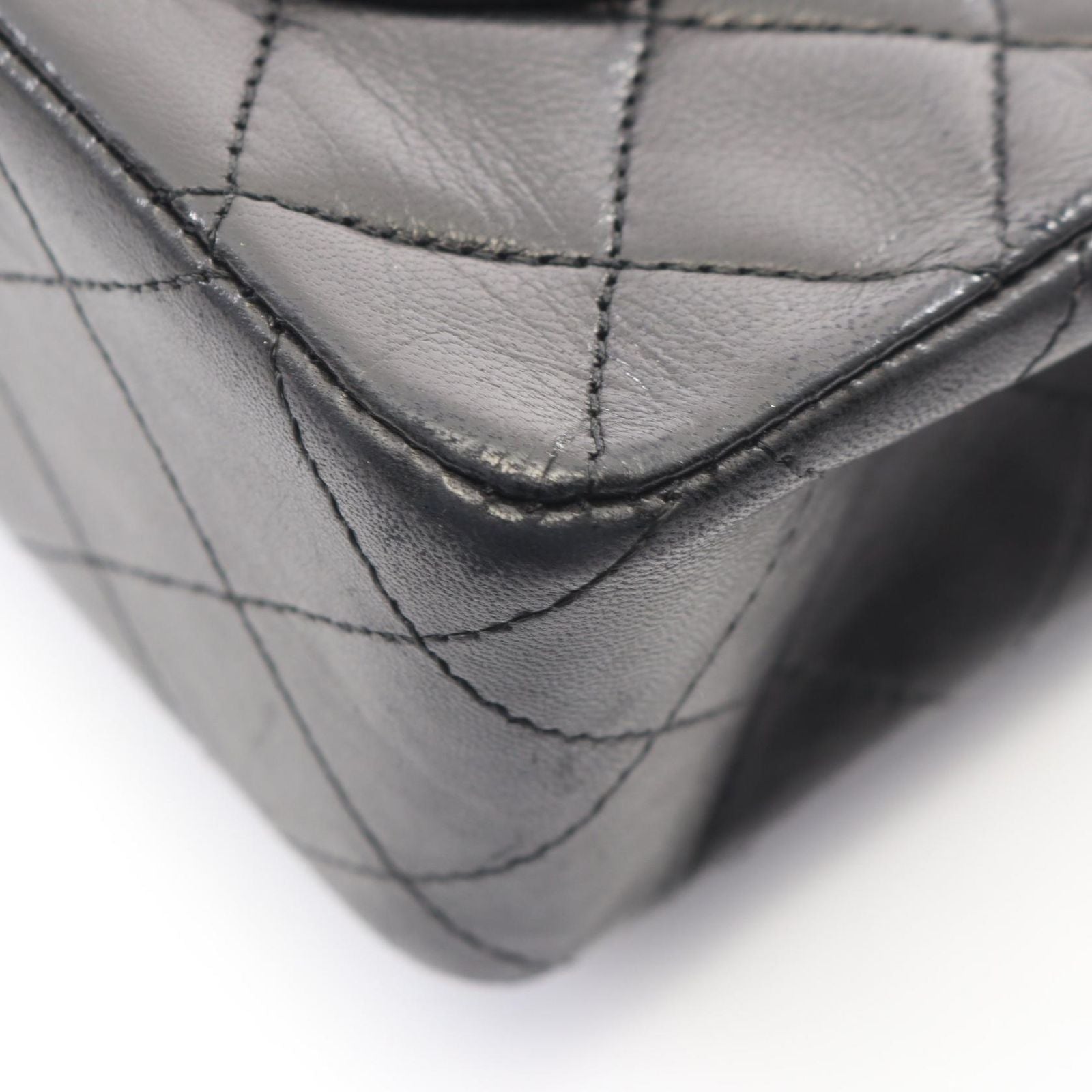 Chanel Handbag Quilted Black Lambskin Top Handle — view 8