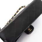 Chanel Handbag Quilted Black Lambskin Top Handle — view 9