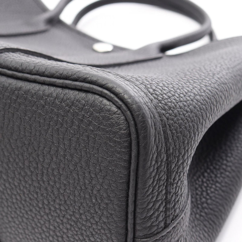 Hermes Tote Garden Party TPM Black Leather — view 6