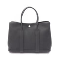 Hermes Tote Garden Party TPM Black Leather