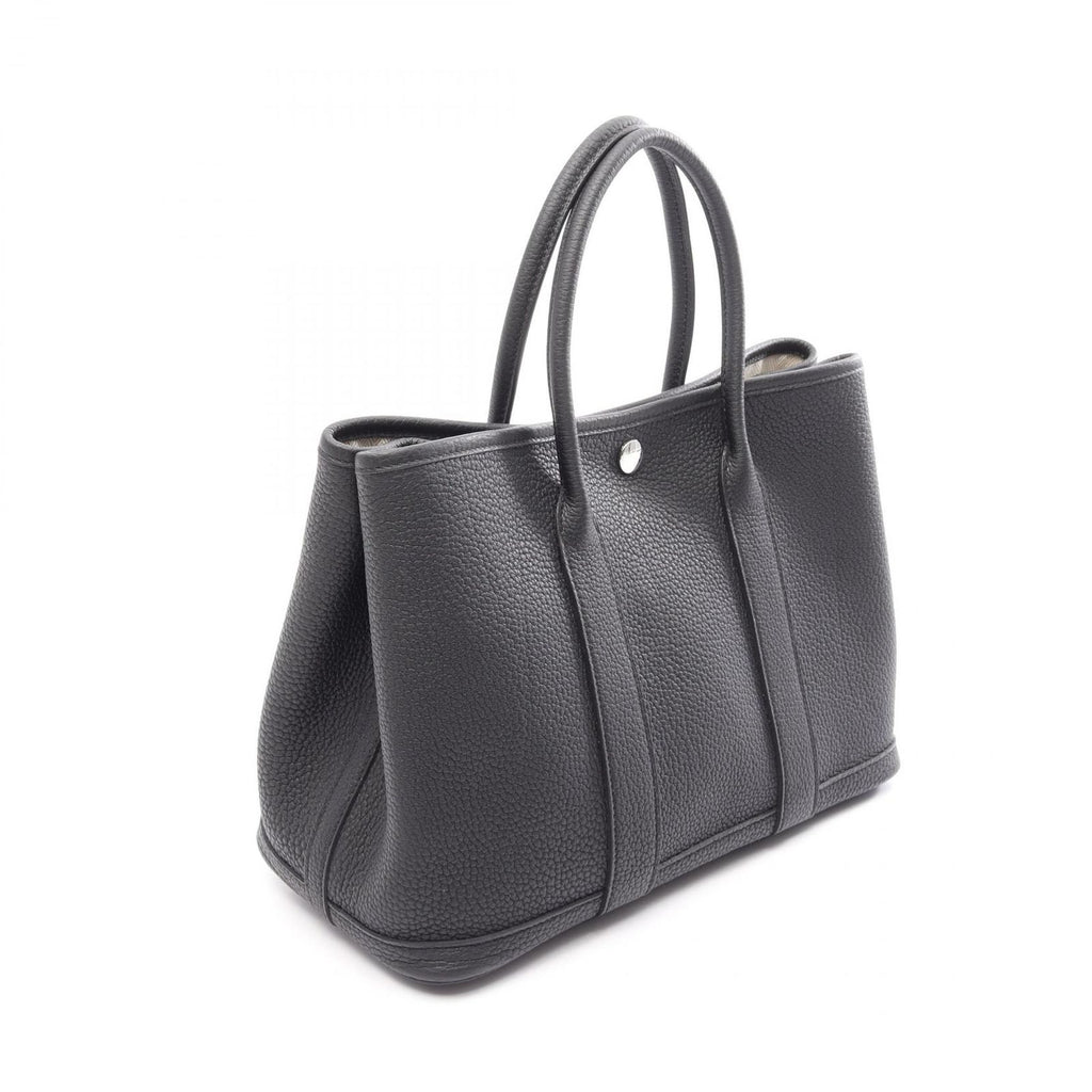 Hermes Tote Garden Party TPM Black Leather — view 2