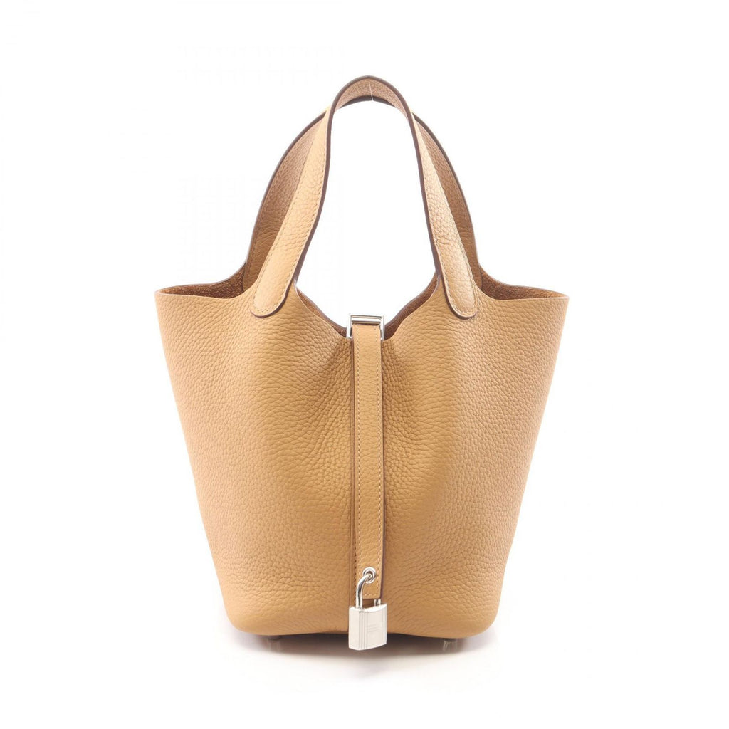 Hermes Handbag Picotin Lock PM Biscuit Leather