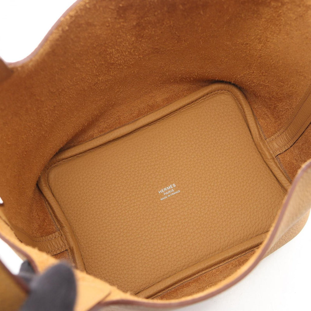 Hermes Handbag Picotin Lock PM Biscuit Leather