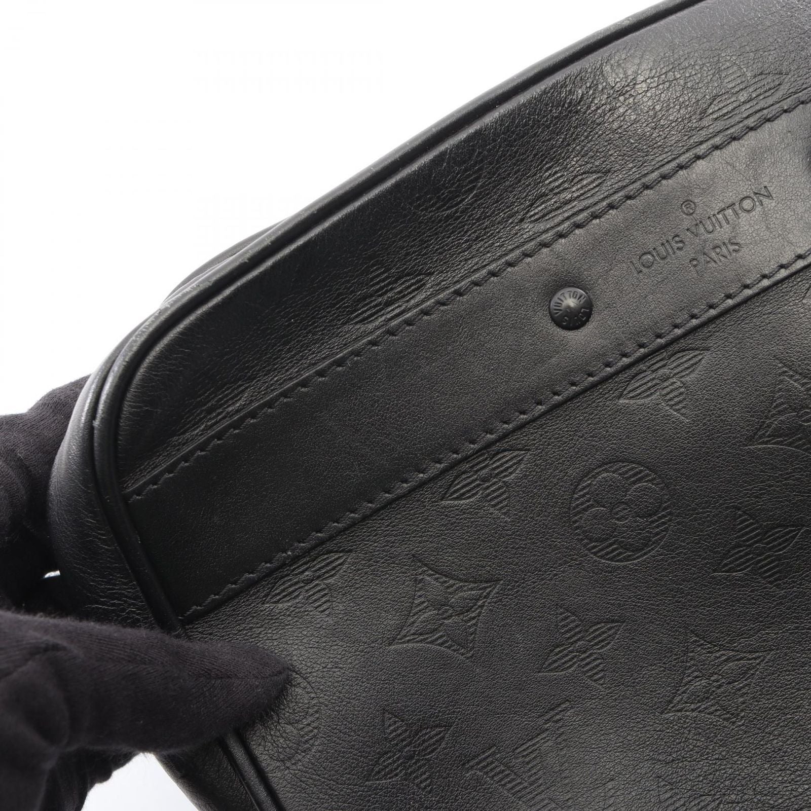 Louis Vuitton Clutch Trousse GM Noir Leather Toilet GM — view 7