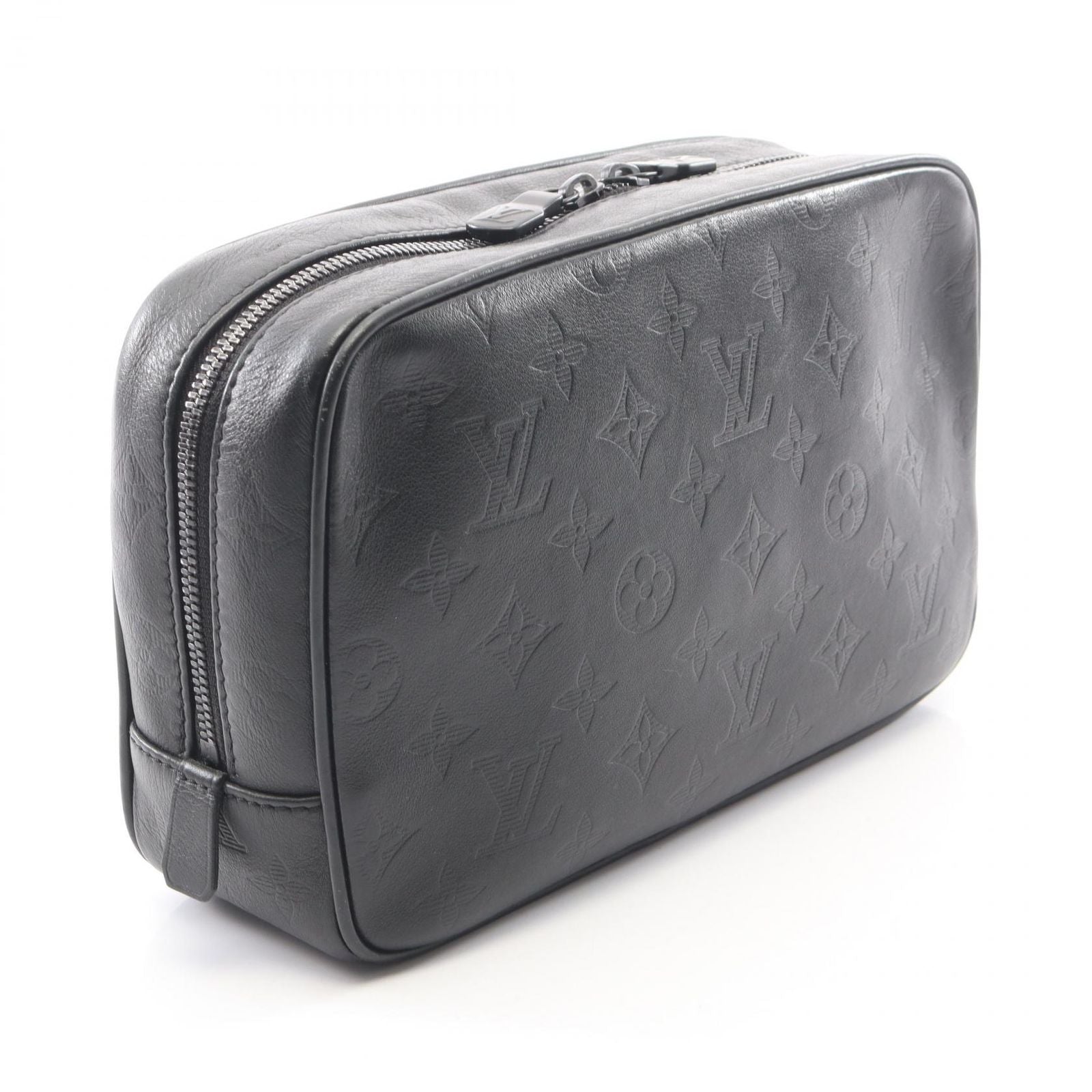 Louis Vuitton Clutch Trousse GM Noir Leather Toilet GM — view 2