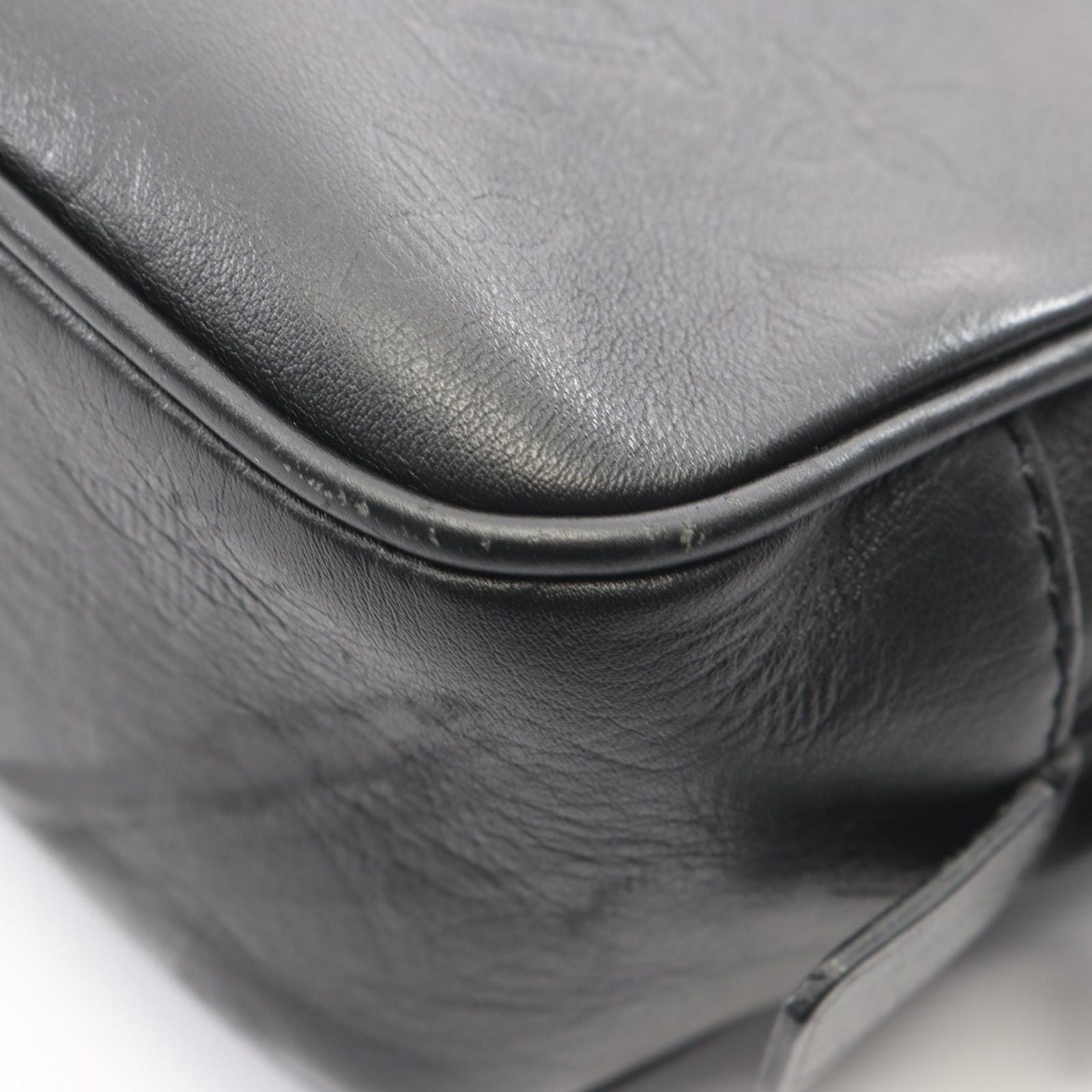 Louis Vuitton Clutch Trousse GM Noir Leather Toilet GM — view 5