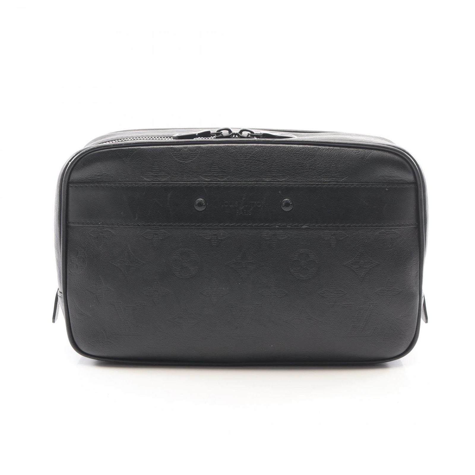 Louis Vuitton Clutch Trousse GM Noir Leather Toilet GM