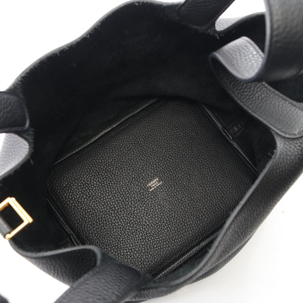 Hermes Handbag Picotin Lock MM Black Leather — view 3