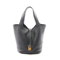 Hermes Handbag Picotin Lock MM Black Leather