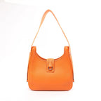 Hermes Shoulder Bag Saco Orange Leather