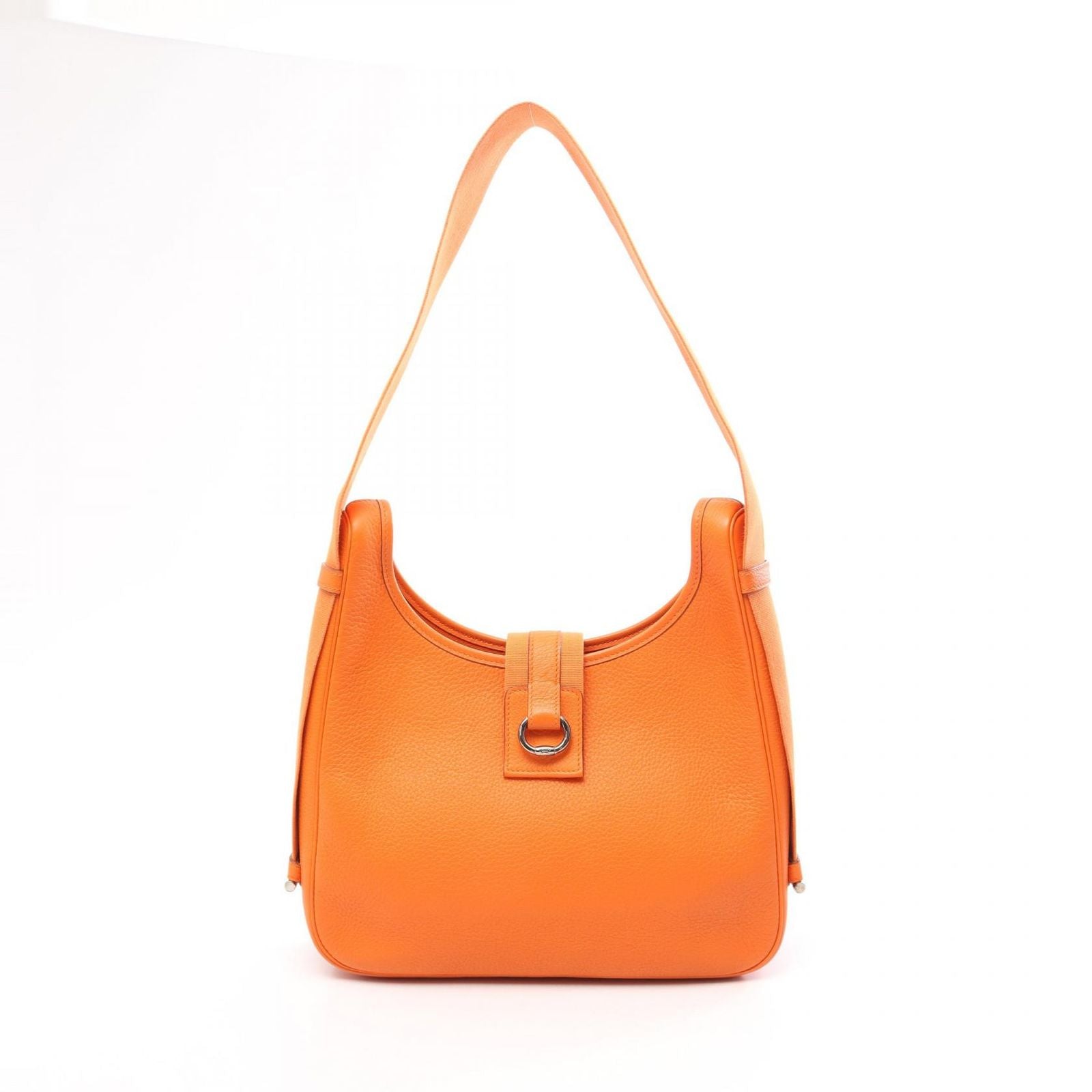 Hermes Shoulder Bag Saco Orange Leather