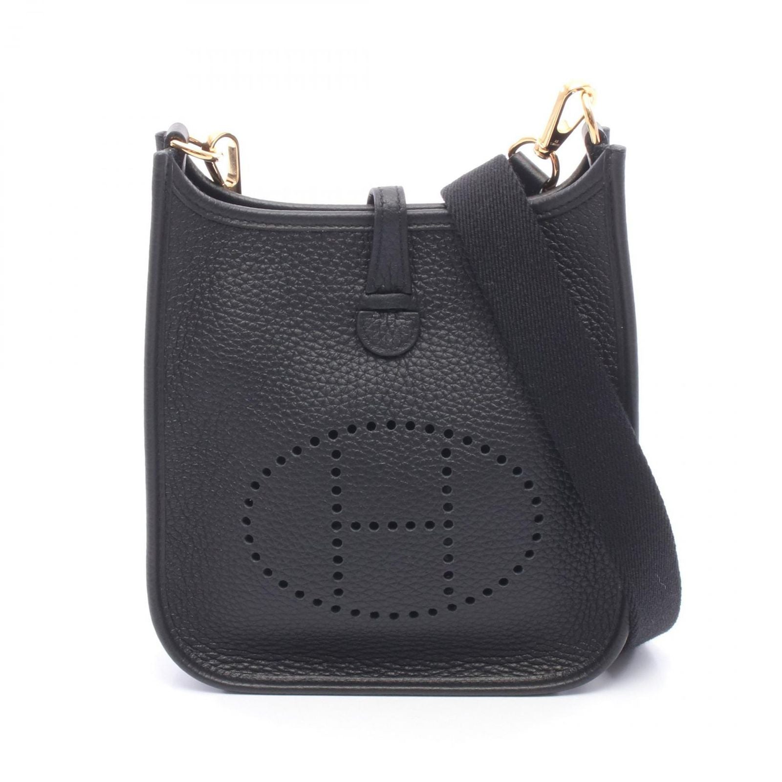 Hermes Shoulder Bag Evelyne TPM Black Leather Amazon