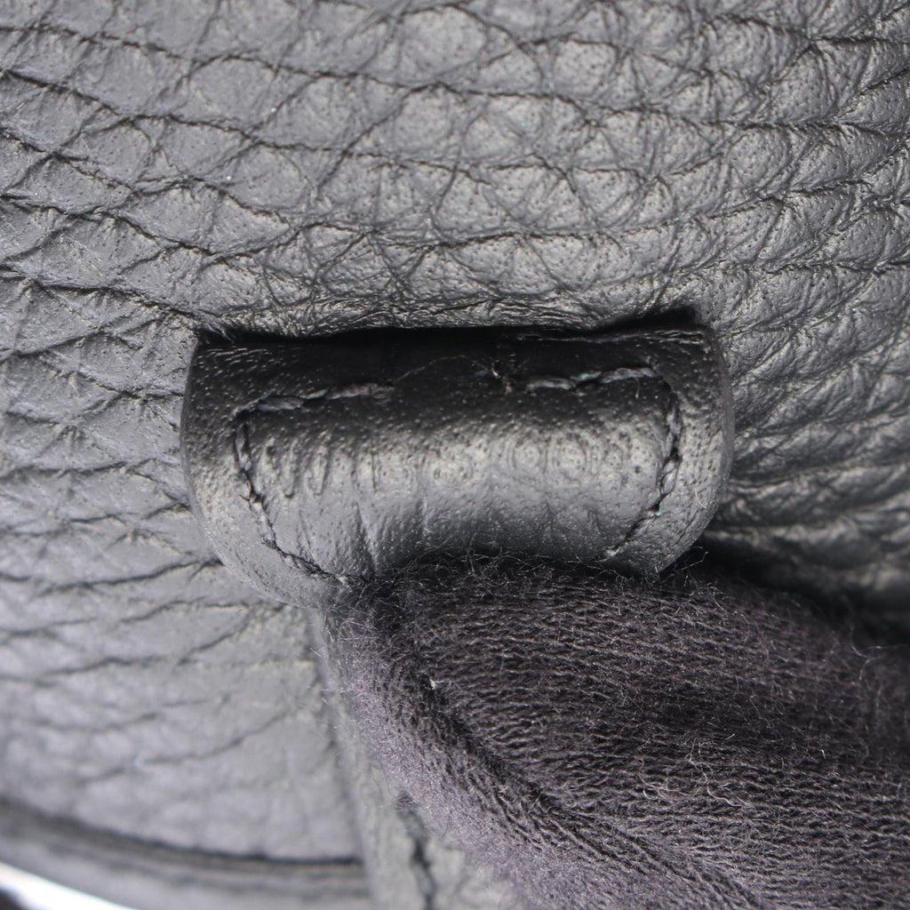 Hermes Shoulder Bag Evelyne TPM Black Leather Amazon — view 5