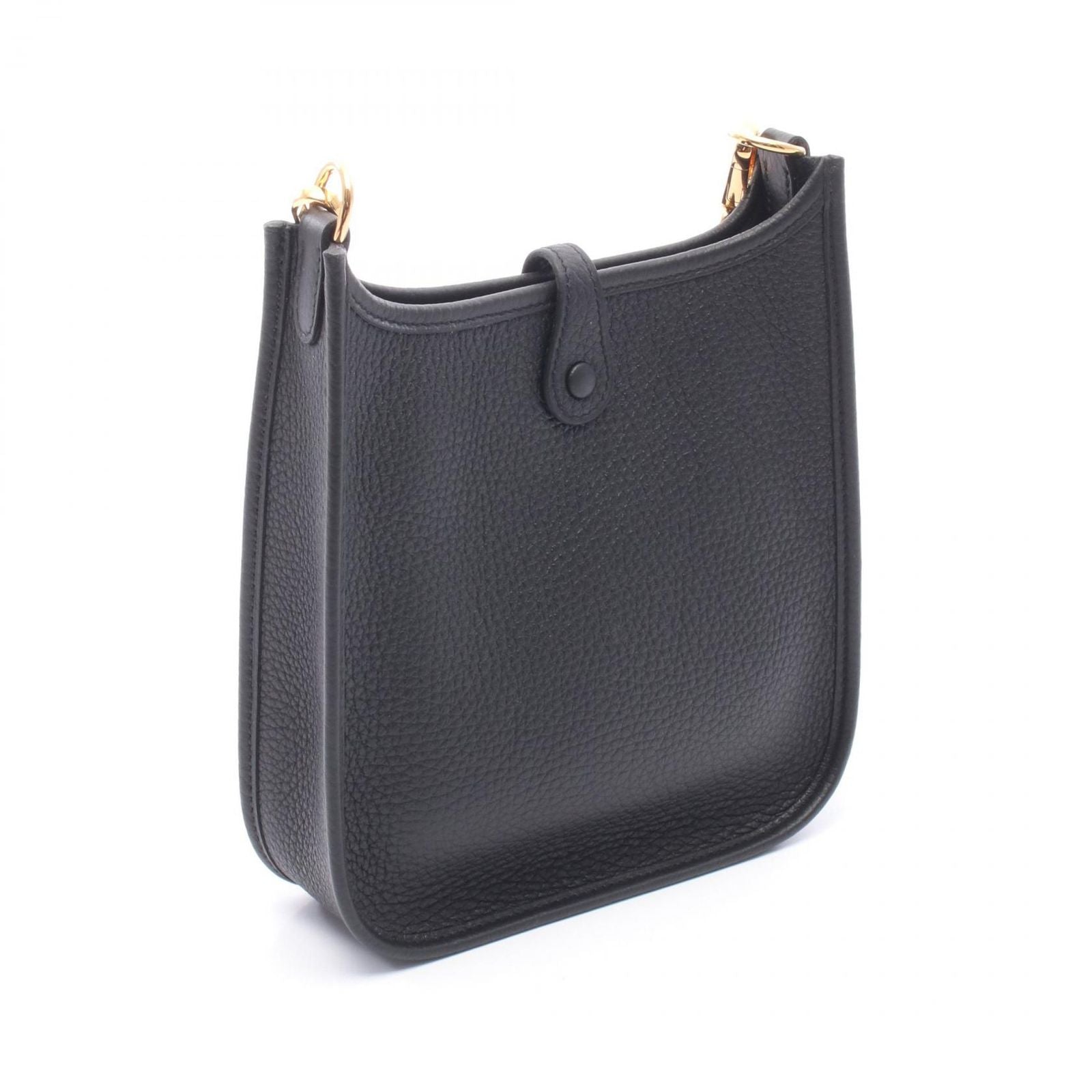 Hermes Shoulder Bag Evelyne TPM Black Leather Amazon — view 2