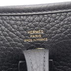 Hermes Shoulder Bag Evelyne TPM Black Leather Amazon — view 4