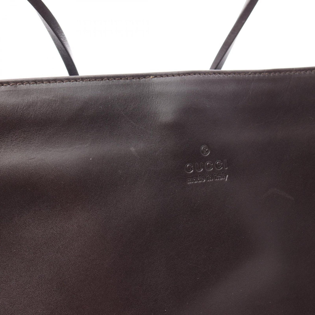 Gucci Shoulder Bag Dark Brown Leather — view 7