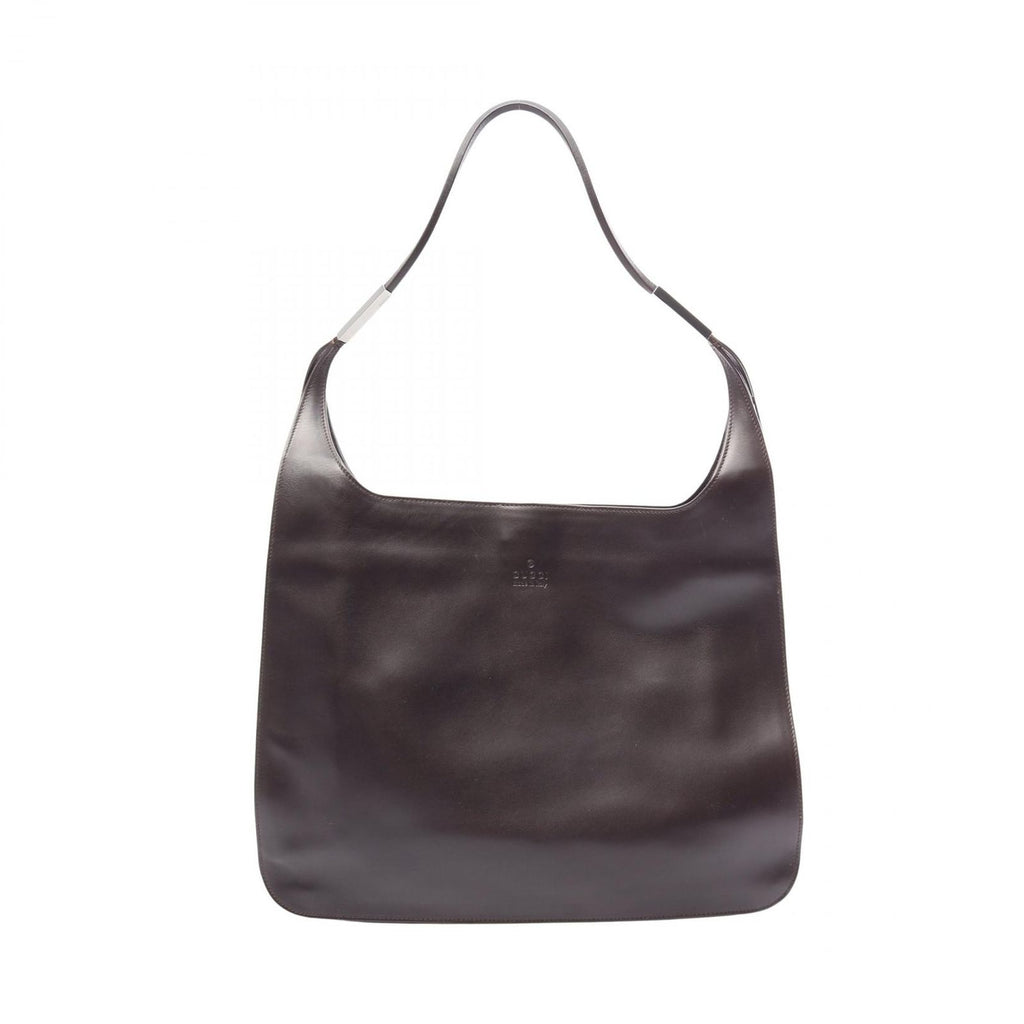 Gucci Shoulder Bag Dark Brown Leather