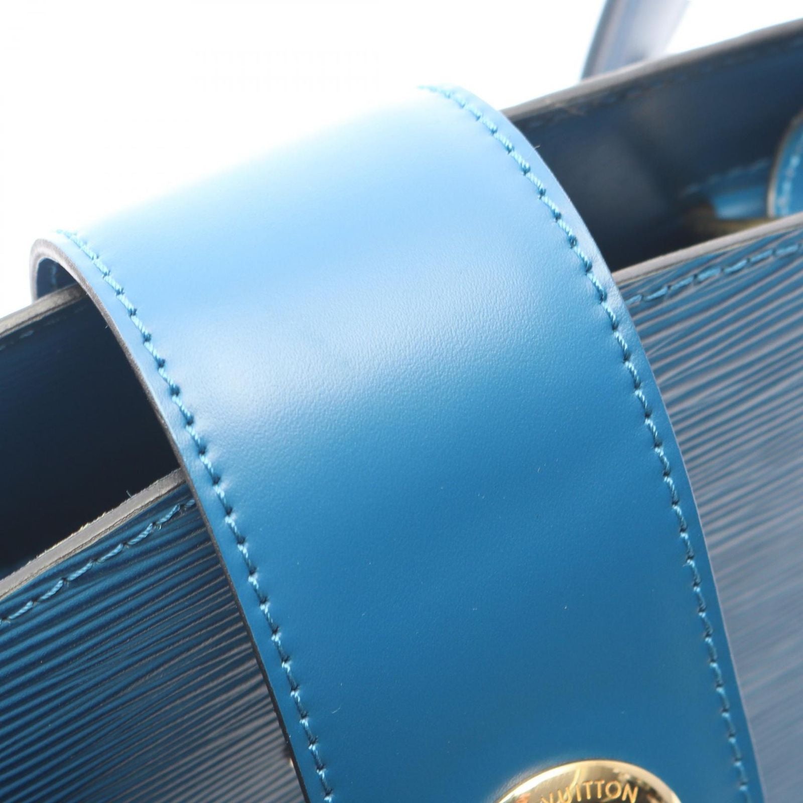 Louis Vuitton Shoulder Bag Cluny Toledo Blue Leather — view 9