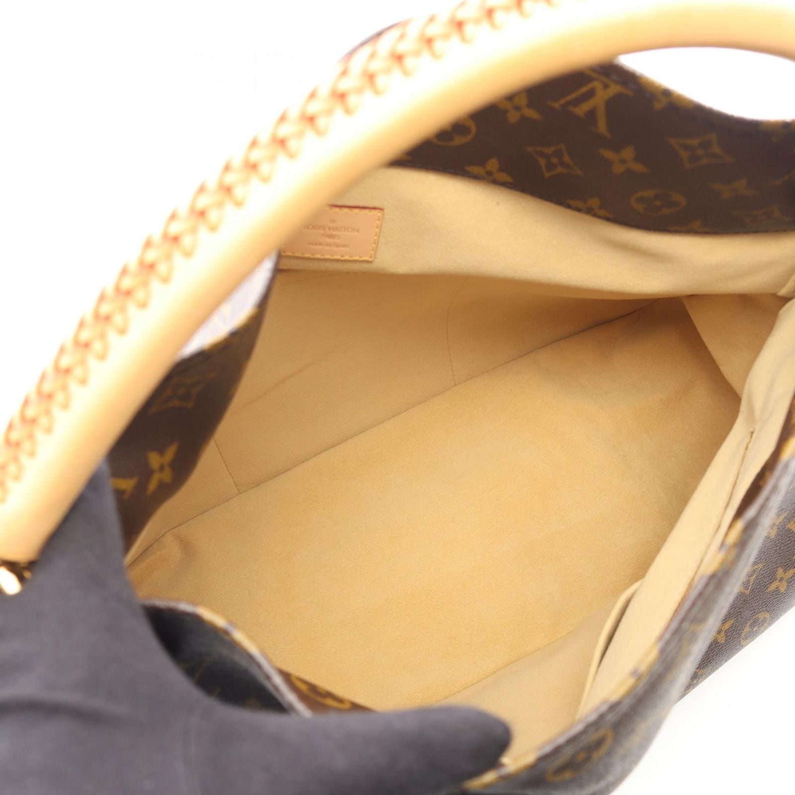 Louis Vuitton Shoulder Bag Artsy MM Canvas Leather