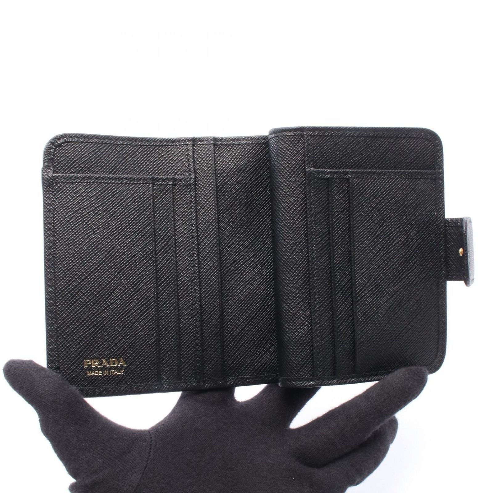 Prada Bifold Wallet Saffiano Metal Leather — view 3