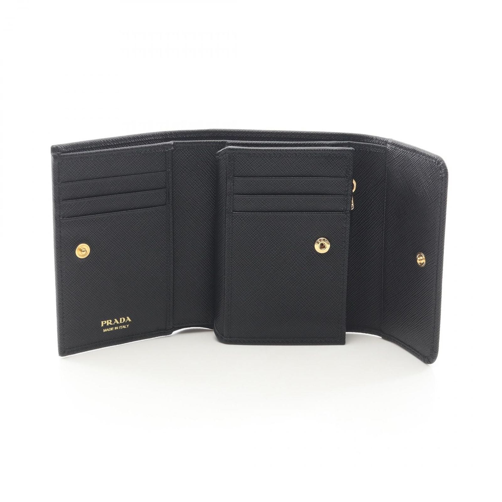 Prada Trifold Wallet Saffiano Metal Leather — view 3