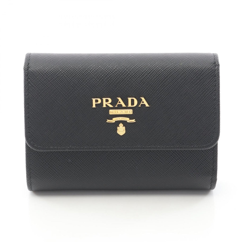 Prada Trifold Wallet Saffiano Metal Leather