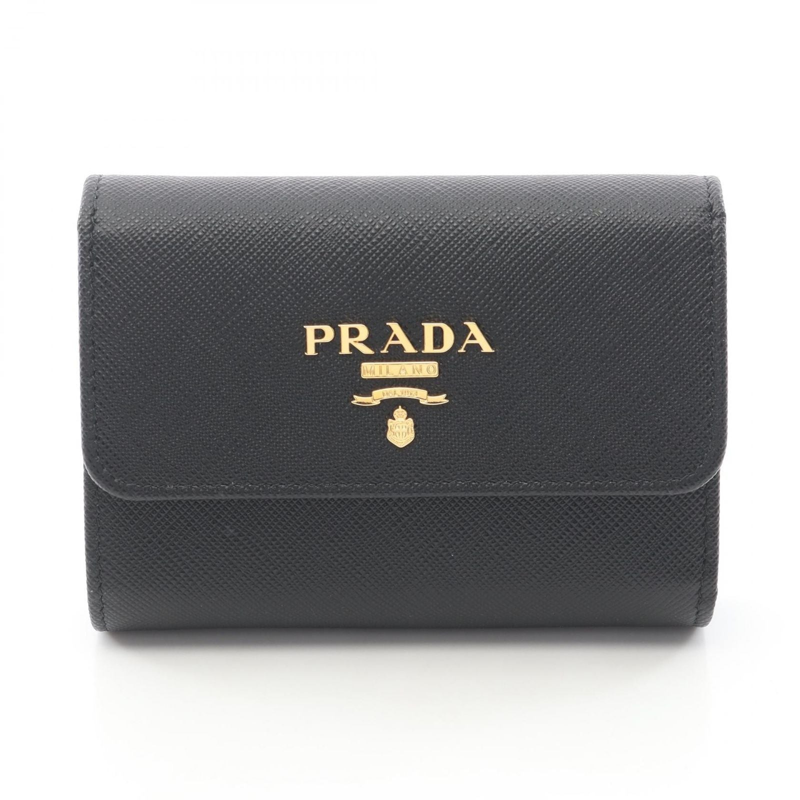 Prada Trifold Wallet Saffiano Metal Leather