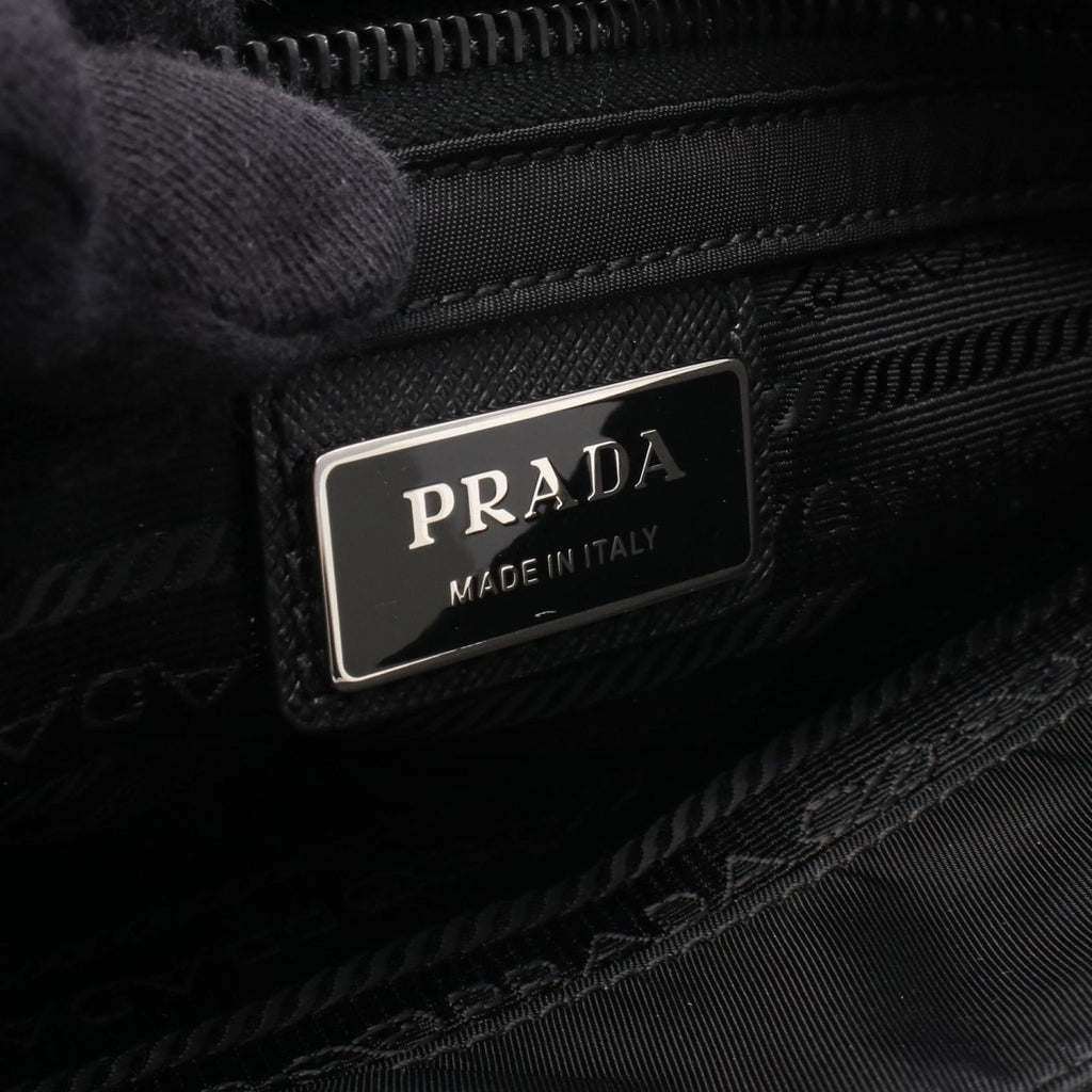Prada Shoulder Bag Cross Nylon Saffiano Leather — view 4