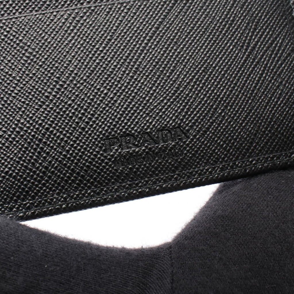Prada Bifold Wallet Sasaffiano Triang Saffiano Leather — view 5