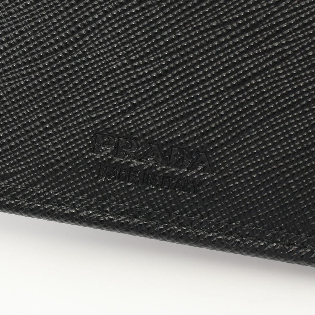 Prada Bifold Wallet Tessuto Saffian Nylon Saffiano Leather — view 4