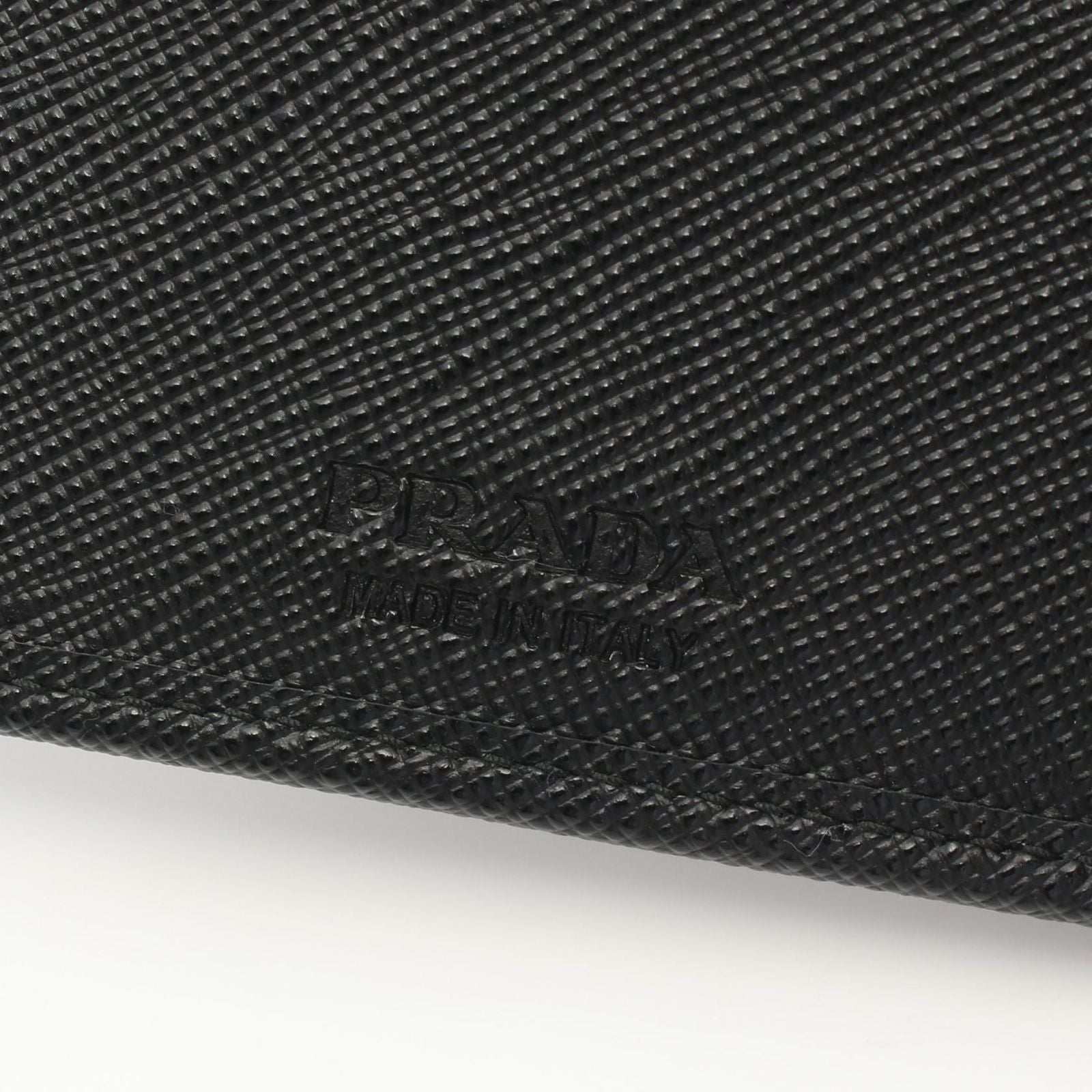 Prada Bifold Wallet Tessuto Saffian Nylon Saffiano Leather — view 4