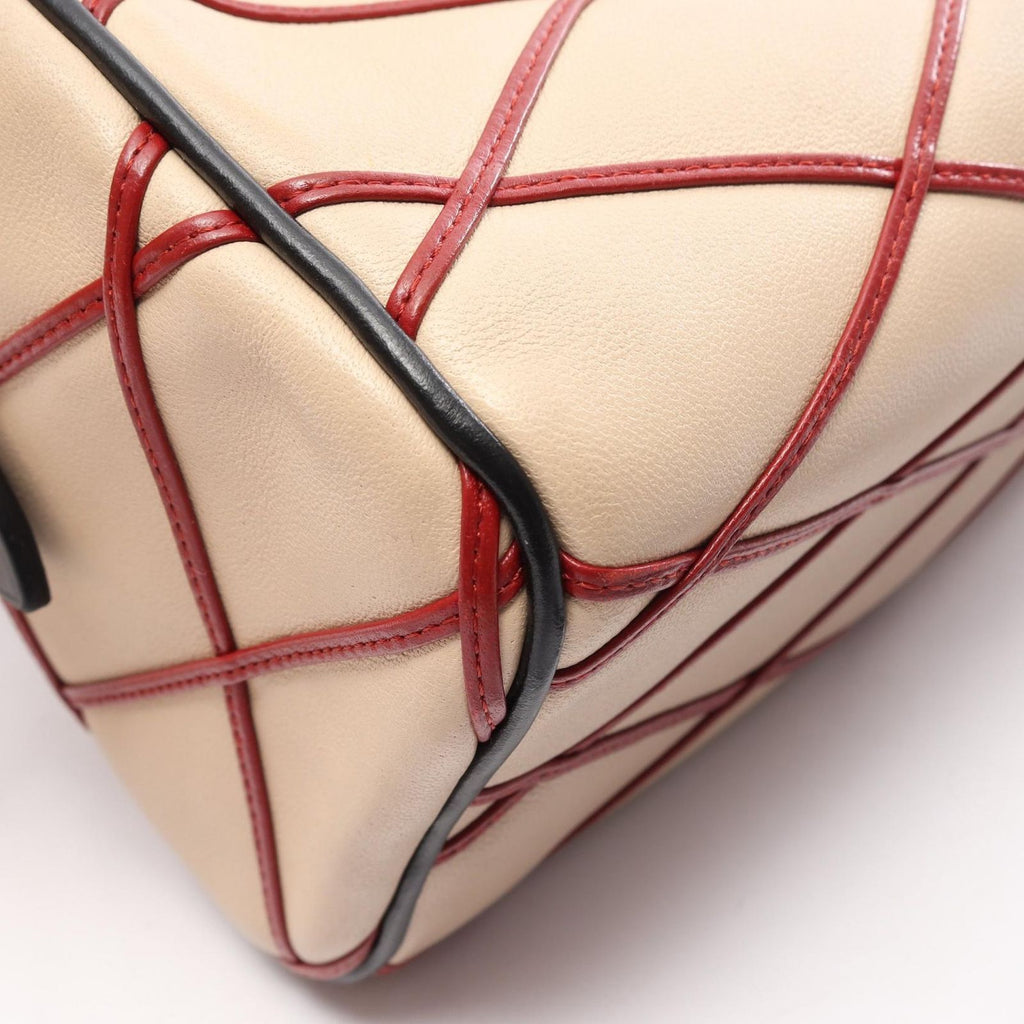 Louis Vuitton Handbag Speedy Bandouliere 20 2-Way Beige Red Leather — view 9