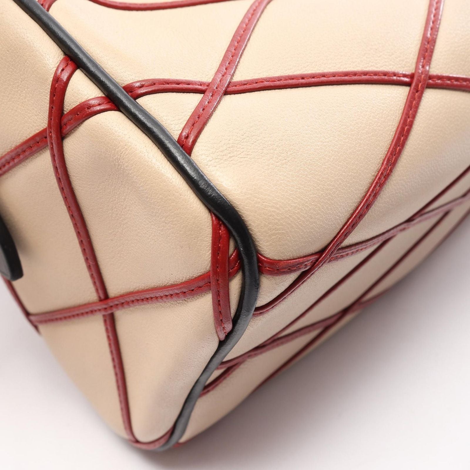 Louis Vuitton Handbag Speedy Bandouliere 20 2-Way Beige Red Leather — view 9