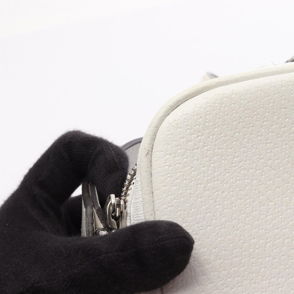 Gucci Shoulder Bag GG Supreme Small Cross White Canvas Leather — view 8