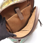 Gucci Backpack GG Supreme Bengal Sherry Line Beige Dark Brown Canvas Leather — view 3