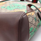 Gucci Backpack GG Supreme Bengal Sherry Line Beige Dark Brown Canvas Leather — view 6