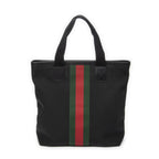 Gucci Web Techno Tote Black Canvas — view 5