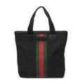 Gucci Web Techno Tote Black Canvas