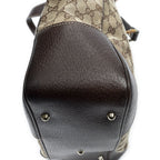 Gucci Bamboo Horsebit Tote Beige Brown GG Canvas — view 7