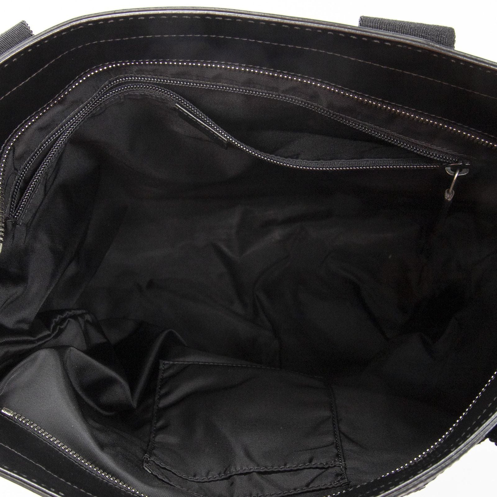 Gucci Web Techno Tote Black Canvas — view 9
