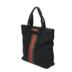 Gucci Web Techno Tote Black Canvas — view 2