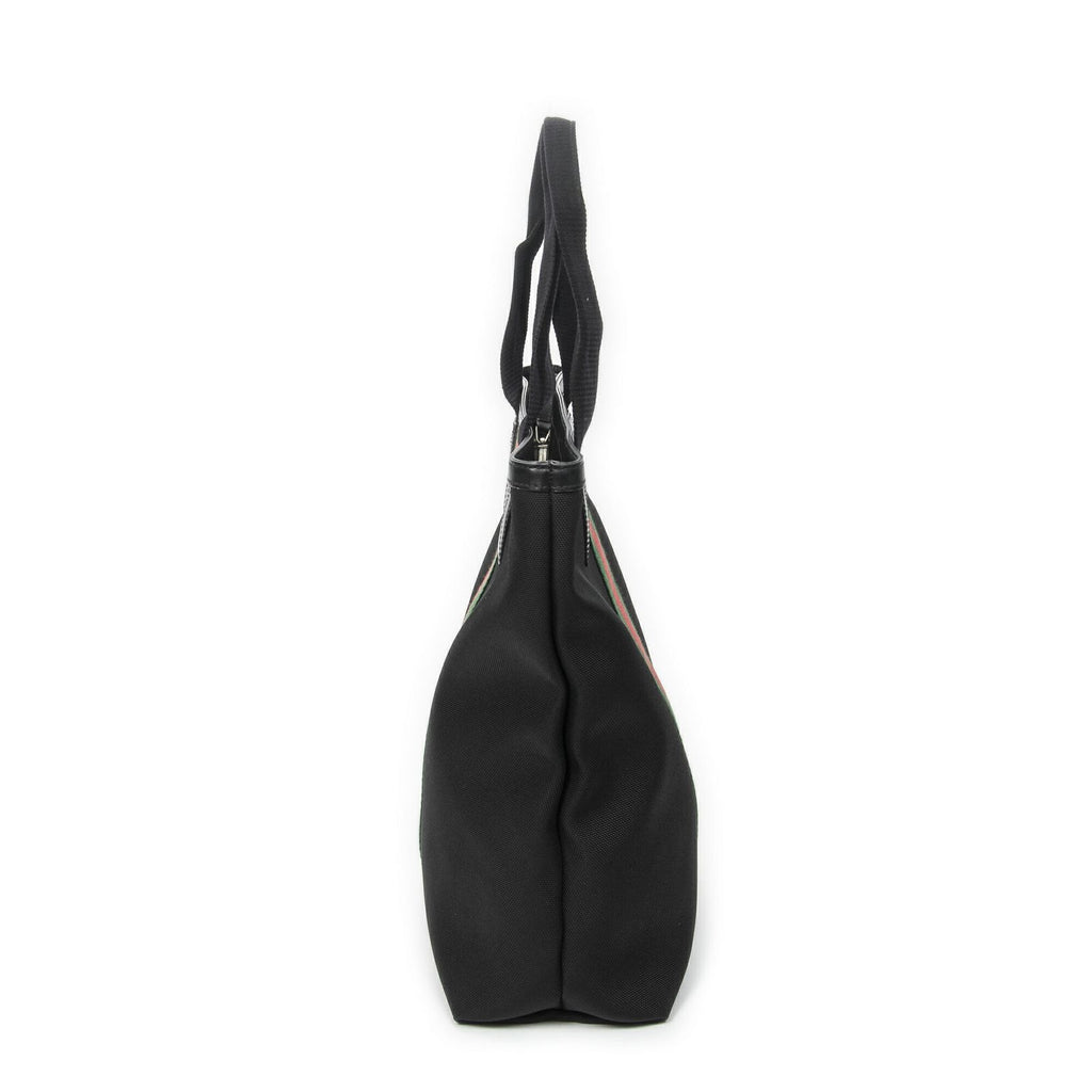 Gucci Web Techno Tote Black Canvas — view 3